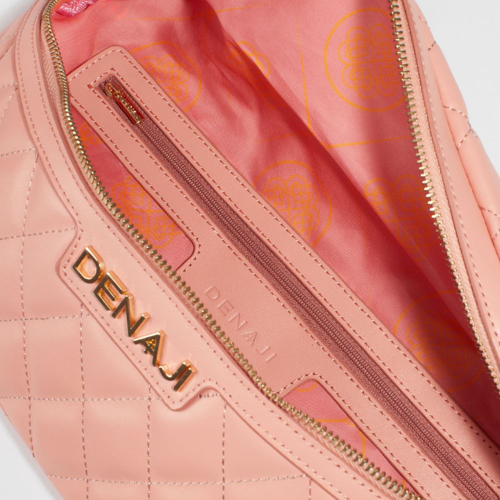 DENAJI INFINITY BUM BAG / FANNY PACK - CORAL PINK (INTERIOR)